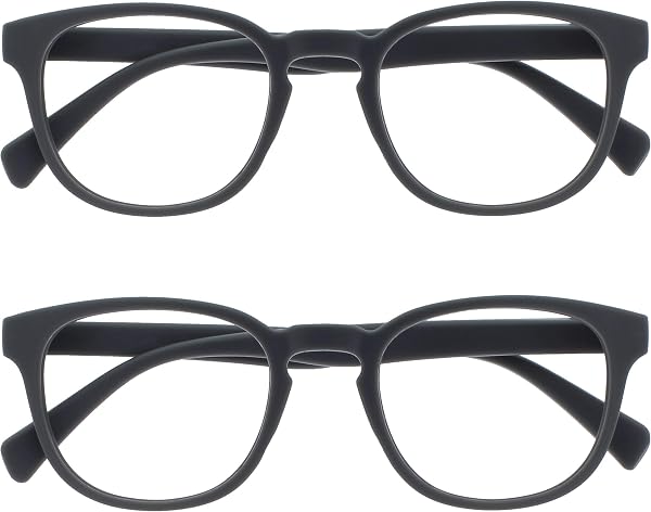 OPULIZE Pop Gafas de Lectura Pack de 2 Redondas Violeta Mate - 1