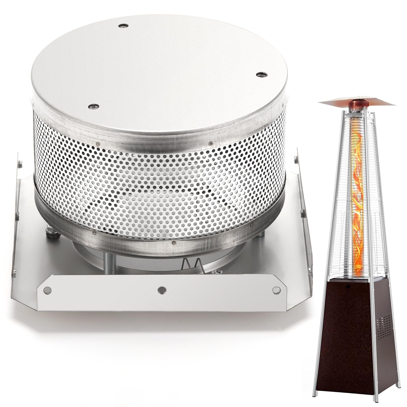 Grille De Remplacement Pour Chauffage De Terrasse Pyramidal | Acier Inox 304 - 17.8x13.2 Cm - Compatible Propane