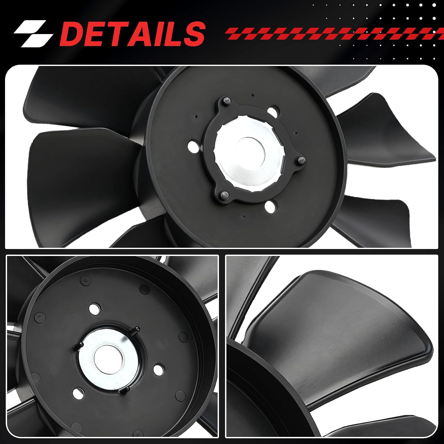 53822 7" 10 Blade Transmission Fan for Craftsman t 2400 YT3000 T2500 Kubota Z421 Compatible with Husqvarna yth22v46 P-ZT5224 Transaxle Cooling Fan Replacement Parts 584282001 2Pcs