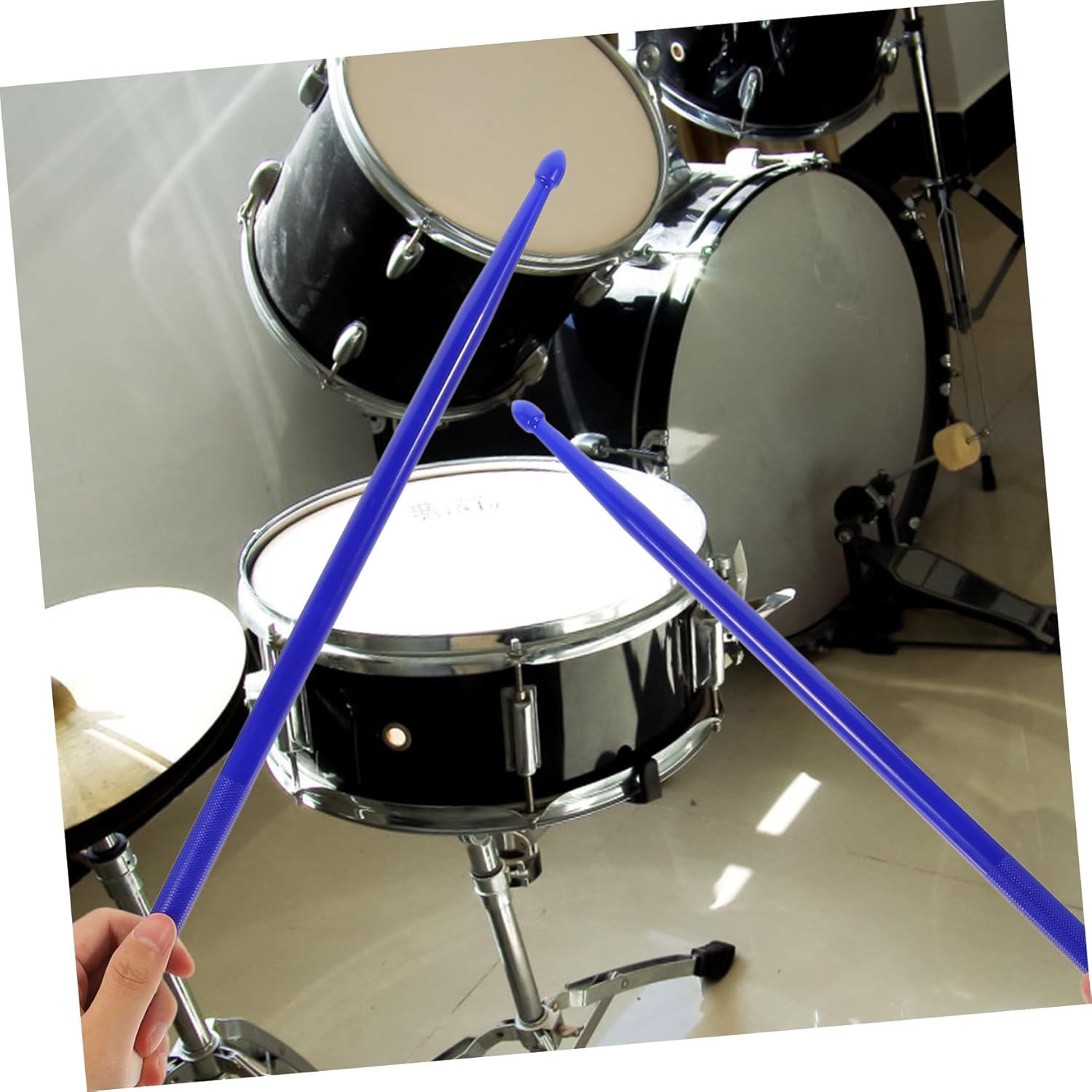 Amosfun 1 Pair Drumstick Drum Dampeners Marching Snare Drum Sticks Baquetas Para Bateria Drum