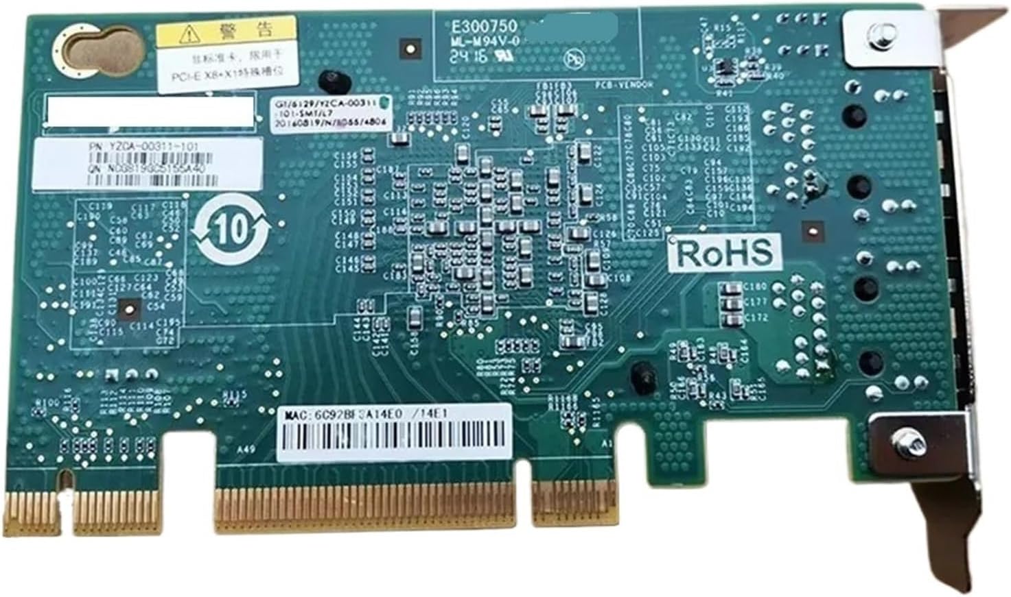 for X540-T2 PCI-E X8 10G Dual Port 10 Gigabit RJ45 Interface Network Card YZCA-00311-101(with High Profile)