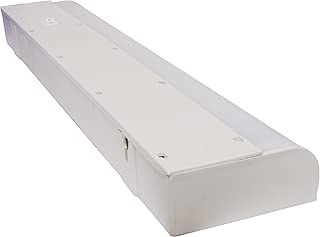 GE 18 Inch Fluorescent Under Cabinet Light Fixture, 10198, Plug-In, Slim Profile, 3000K Soft White, Plastic Housing, Easy to Install, White Finish - coolthings.us