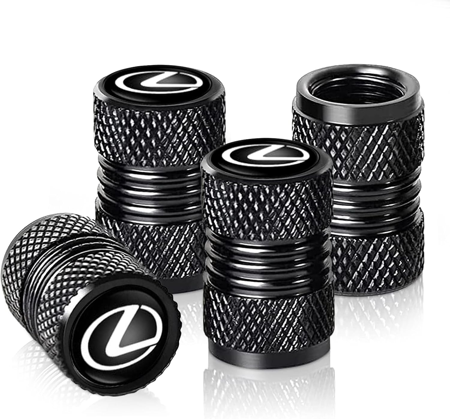 GUyfam 4PCS Car Tire Valve Caps, Dust Caps Work for Lexus