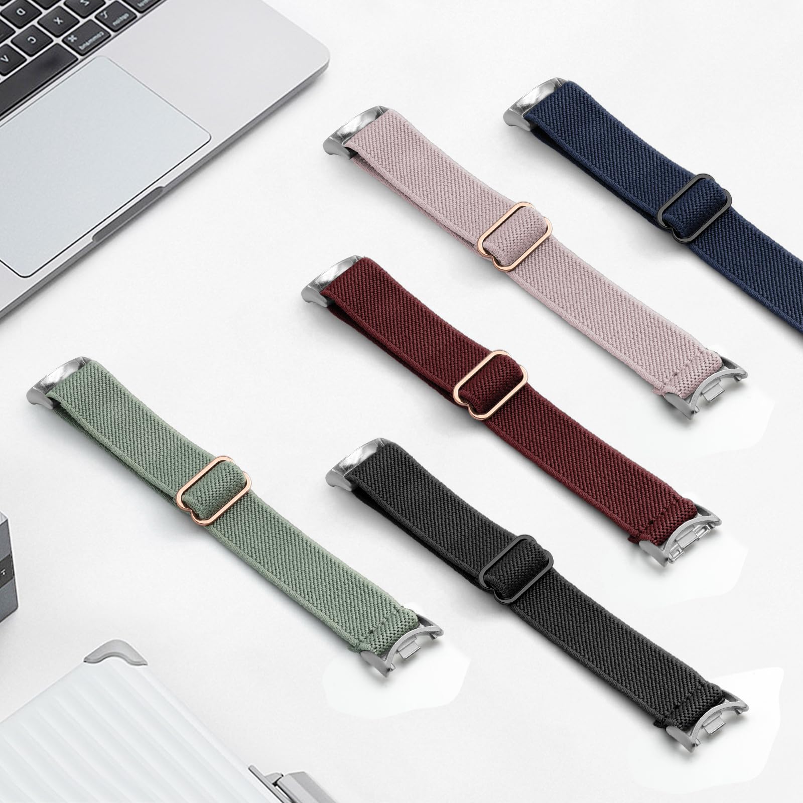 2 Piezas Correas de Nylon Compatibles con Xiaomi Band 10/9/8, Pulsera Tejida para Miband 8/9/10 Accesorios, Resistente al Agua, Transpirable, Ligero, Suave, Cómodo, Unisex Pulseras Deportivas