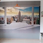murando Fotomurales 350x256 cm XXL Papel pintado tejido no tejido Decoración de Pared decorativos Murales moderna de Diseno Fotográfico ciudad New ...