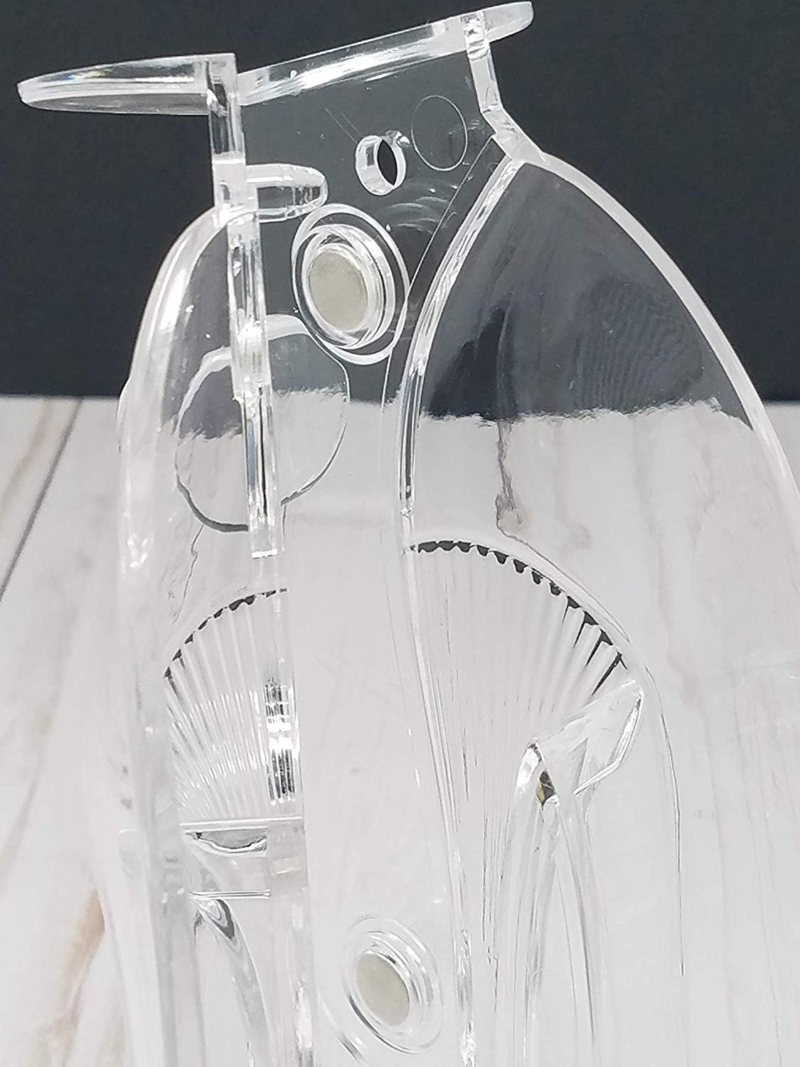 Oggibox 3D 7" x 4" x 2.2" Platform Stiletto Polycarbonate (PC) Chocolate and Candy Heels Mold for Wedding, Decorating or Home baking tools (Transparent 7 inch)