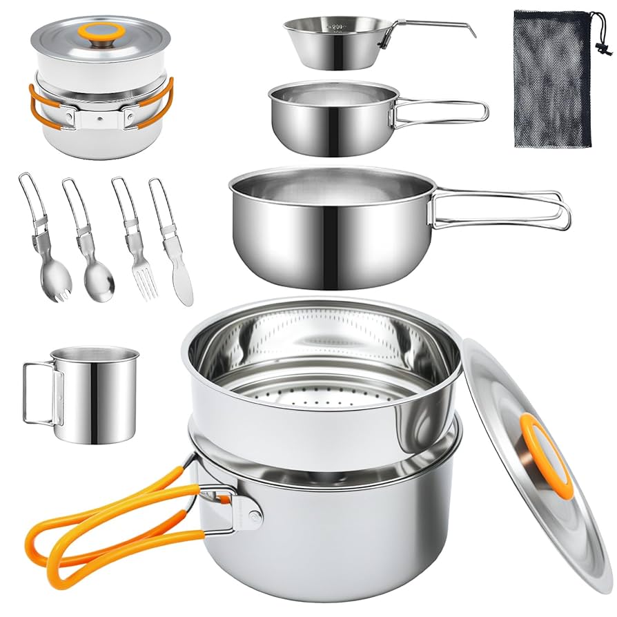 Amazon.co.jp: CARBABY クッカーセット 調理鍋 調理セット