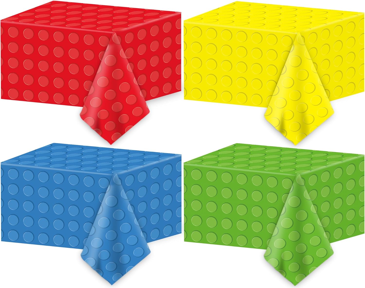 4PCS Building Blocks Party Tablecloth Building Blocks Theme Birthday Party Decorations Disposable Plastic Table Cover for Kids Birthday Baby Shower Party Decorations Supplies 54×108inches 4PCS Building Blocks Party Tablecloth Building Blocks Theme Birthday Party Decorations Disposable Plastic Table Cover for Kids Birthday Baby Shower Party Decorations Supplies 54×108inches
