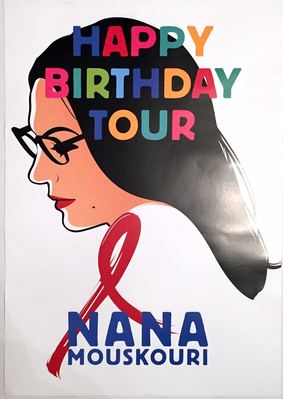 Nana Mouskouri - Happy Birthday Tour - 40X60 Cm Affiche / Poster