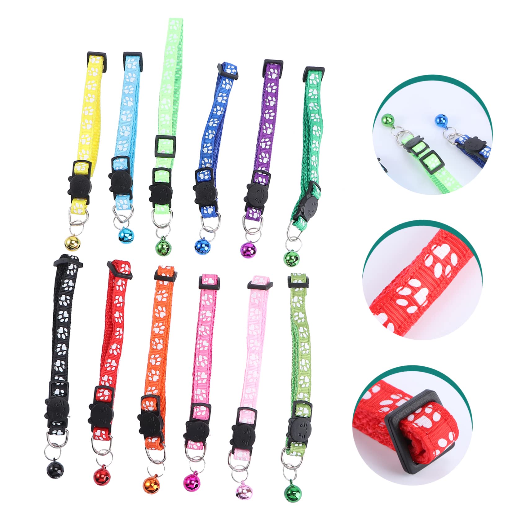 Mipcase 36pièces Collier pour Animaux De Compagnie Collier Collar Fashion avec Cloche pour Et Chiens