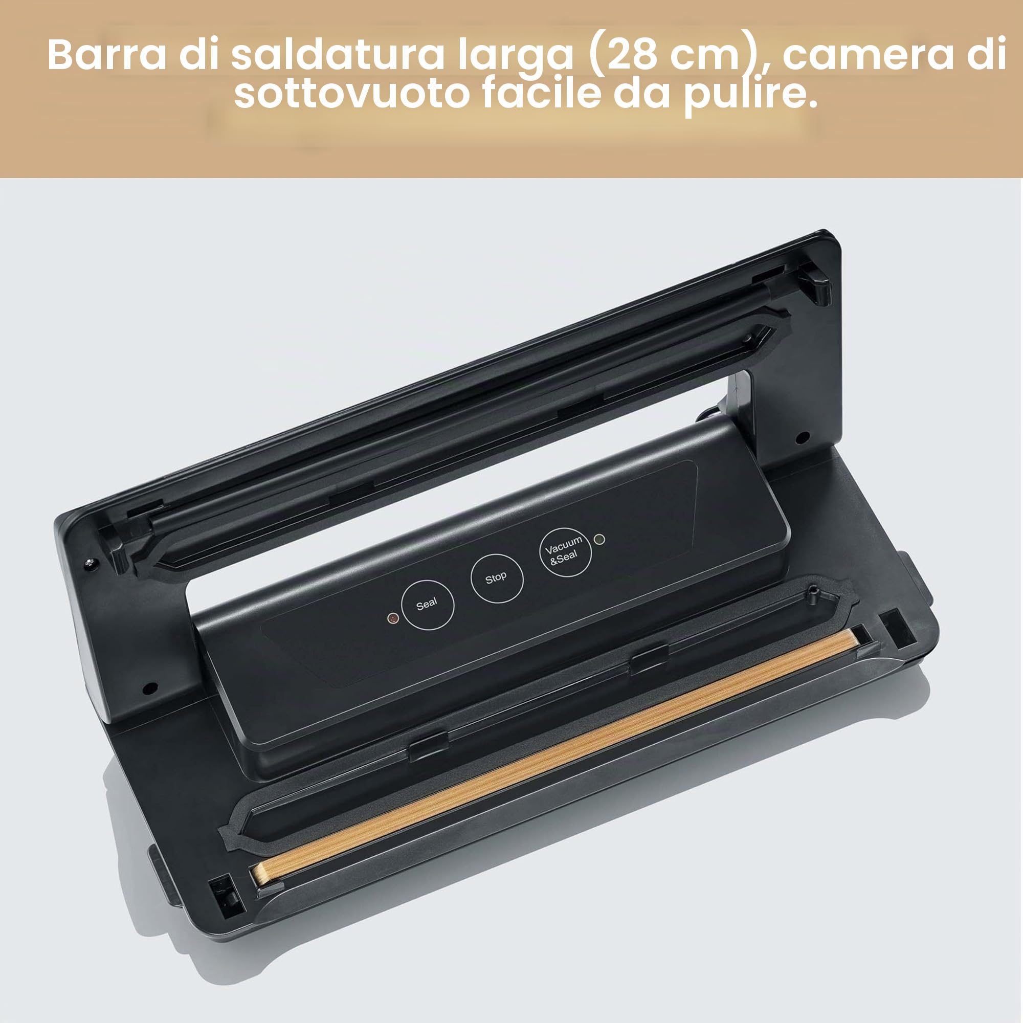 Severin FS 3610 Macchina per confezionamento sottovuoto, aspirazione e sigillatura Automatica, taglierina Integrata, compatta, 110 W, Nero
