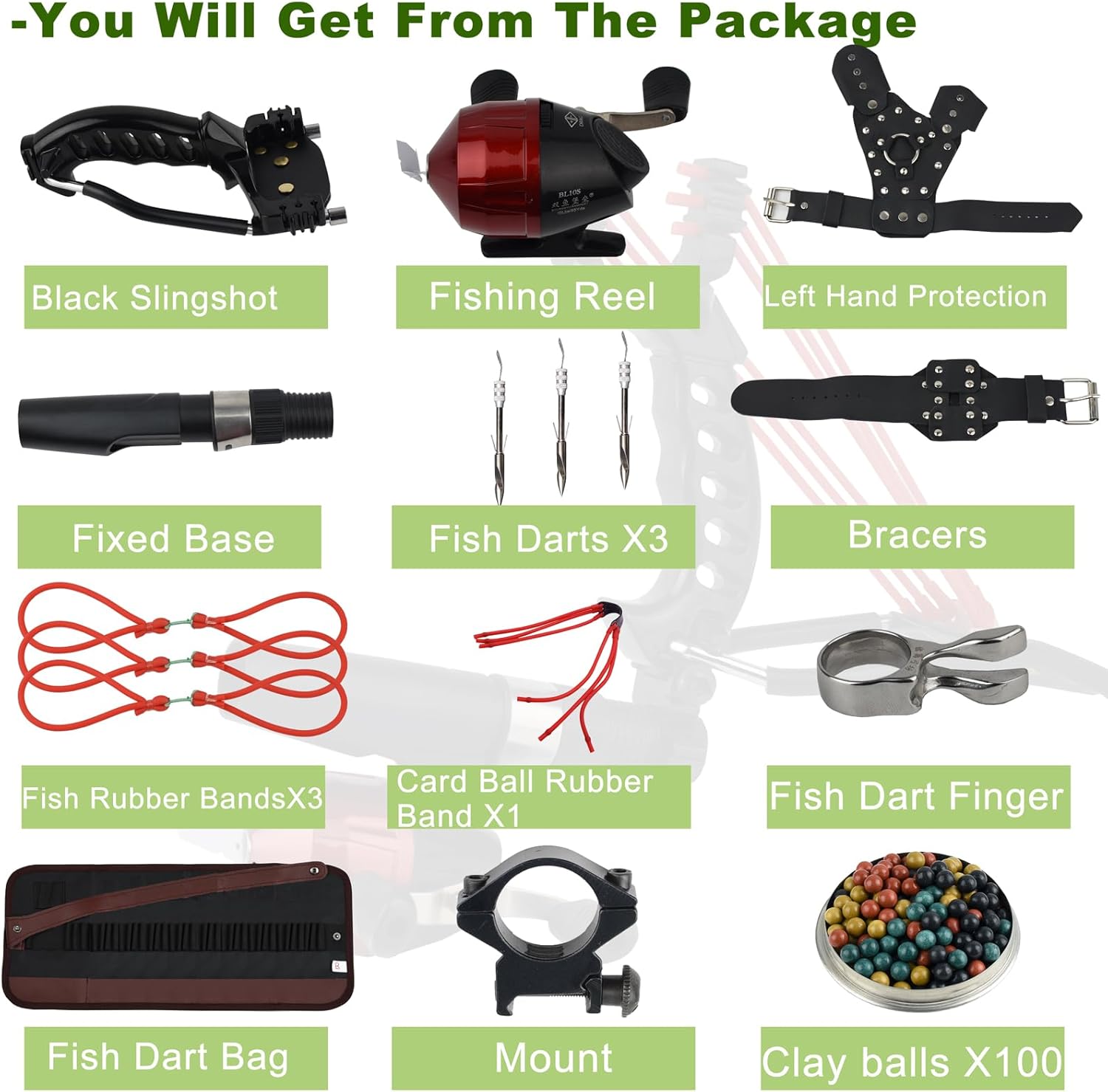 Slingshot,Wrist Support Rocket Fishing and Hunting,Dual Purpose Slingshot for Hunting Hand