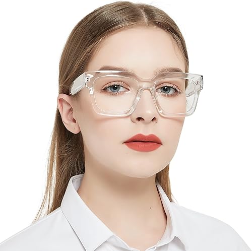 OCCI CHIARI Lentes de lectura grandes para mujer, elegantes y cuadrados, para lectores 1.0, 1.25, 1.50, 1.75, 2.0, 2.25, 2.50, 2.75, 3.0, 3.5