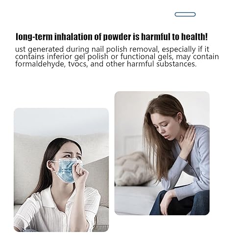 Miniatura 4 de Nail Dust Collector 5500RPM  Ergonomic Portable Duster Filter 2, Modes Powerful Rechargeable Quiet, Beginner Gel Polish Pedicures Salon  Beginner