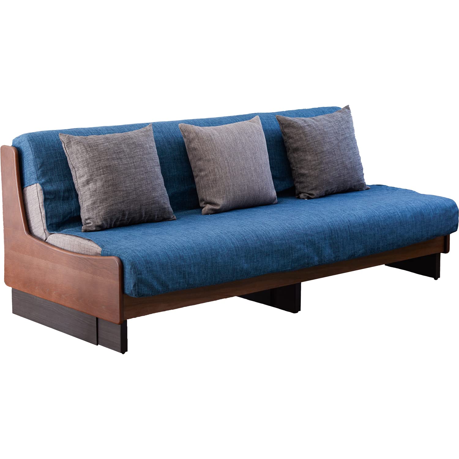 Amazon｜大川家具 モーブル ソファ 洗濯可 200cm ブルー ドロシー2