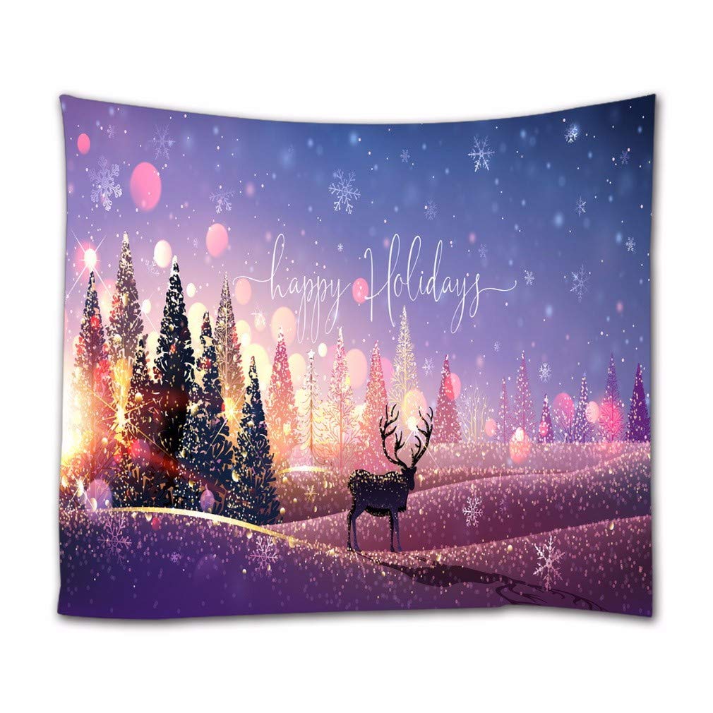 Tapisserie murale tissu motif sapin de Noël pour relooker un dortoir terne
