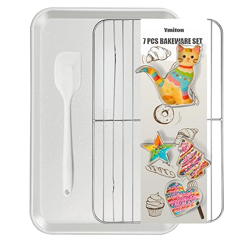 7PCS Nonstick Baking Sheet Set - 10x15in Jelly Roll Pan