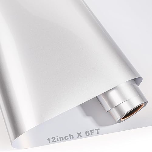 Miniatura 8 de GIRAFVINYL Vinilo de transferencia de calor negro brillante, vinilo negro HTV camaleón para planchar de 12 pulgadas x 4 pies, vinilo HTV de color