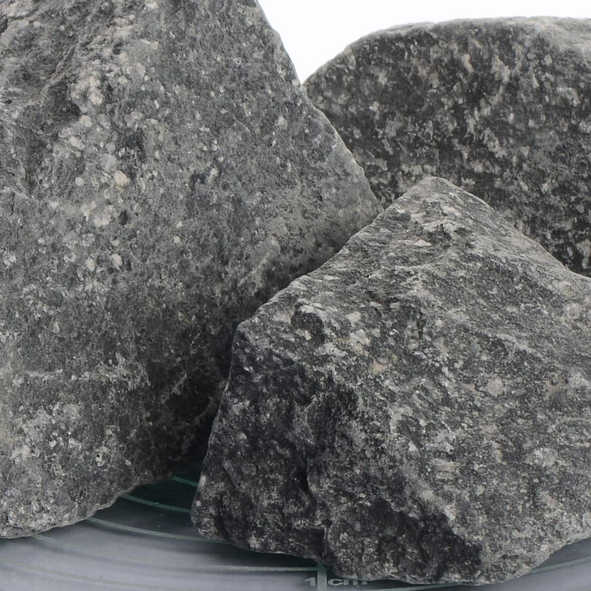 Schicker Mineral Deutsche Saunasteine 25 kg, hochwertige Diabas Aufgusssteine, handverlesen, hohe Widerstandsfähigkeit und Wärmespeicherfähigkeit, für alle Arten von Saunaöfen, 50-110 mm