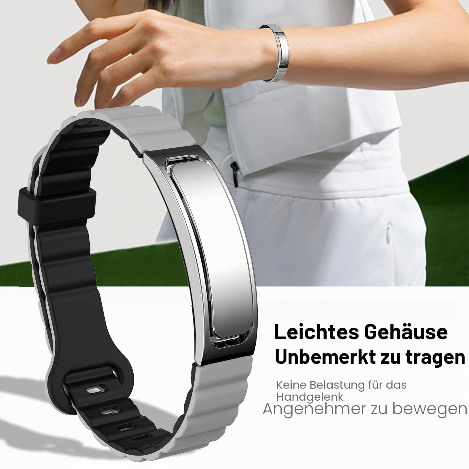 Fitness Armband Schrittzähler Armband Damen Herren Pulsmessser Schlaftracker Sportmodi Kalorienzähler IP68 Wasserdicht Fitness Tracker ohne Display Schmal Smart Armband für iOS Android