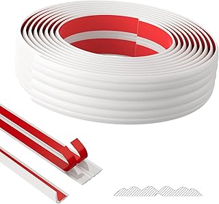 Duzzy Wall Corner Protector Trim, 40 Feet Flexible Inside & Outside Corner Guard Trim, Peel and Stick Corner Molding, Self-Adhesive Strip for Wall Edge, Ceiling, Door Frames, Countertop