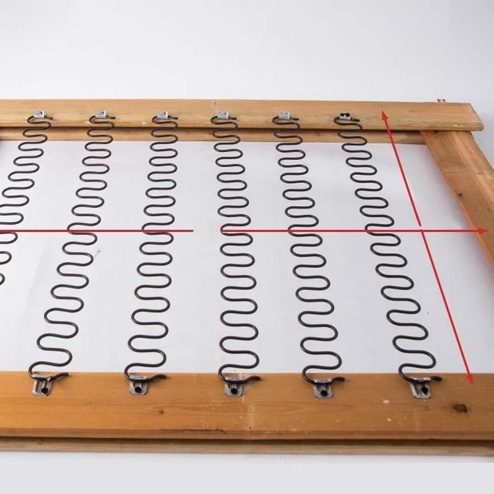 4 Piezas de Resortes de Sofá en Forma de Zigzag para Tapicería, Reparación Doméstica, Reemplazo Flexible para Fijar El Sofá, Silla O Asiento, 55 Cm
