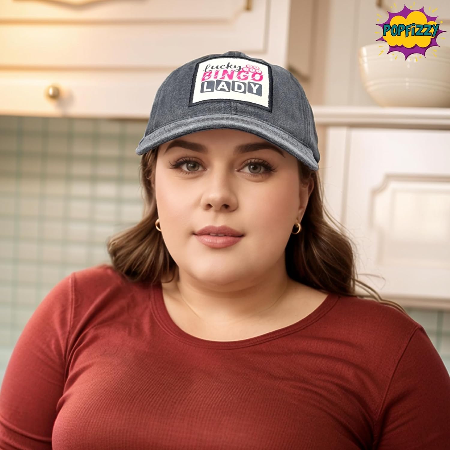 Popfizzy Funny Hats for Men and Women, Fun Adult Baseball Cap, Funny Birthday Gifts for Women and Men, Cool Dad Hat Gift Idea