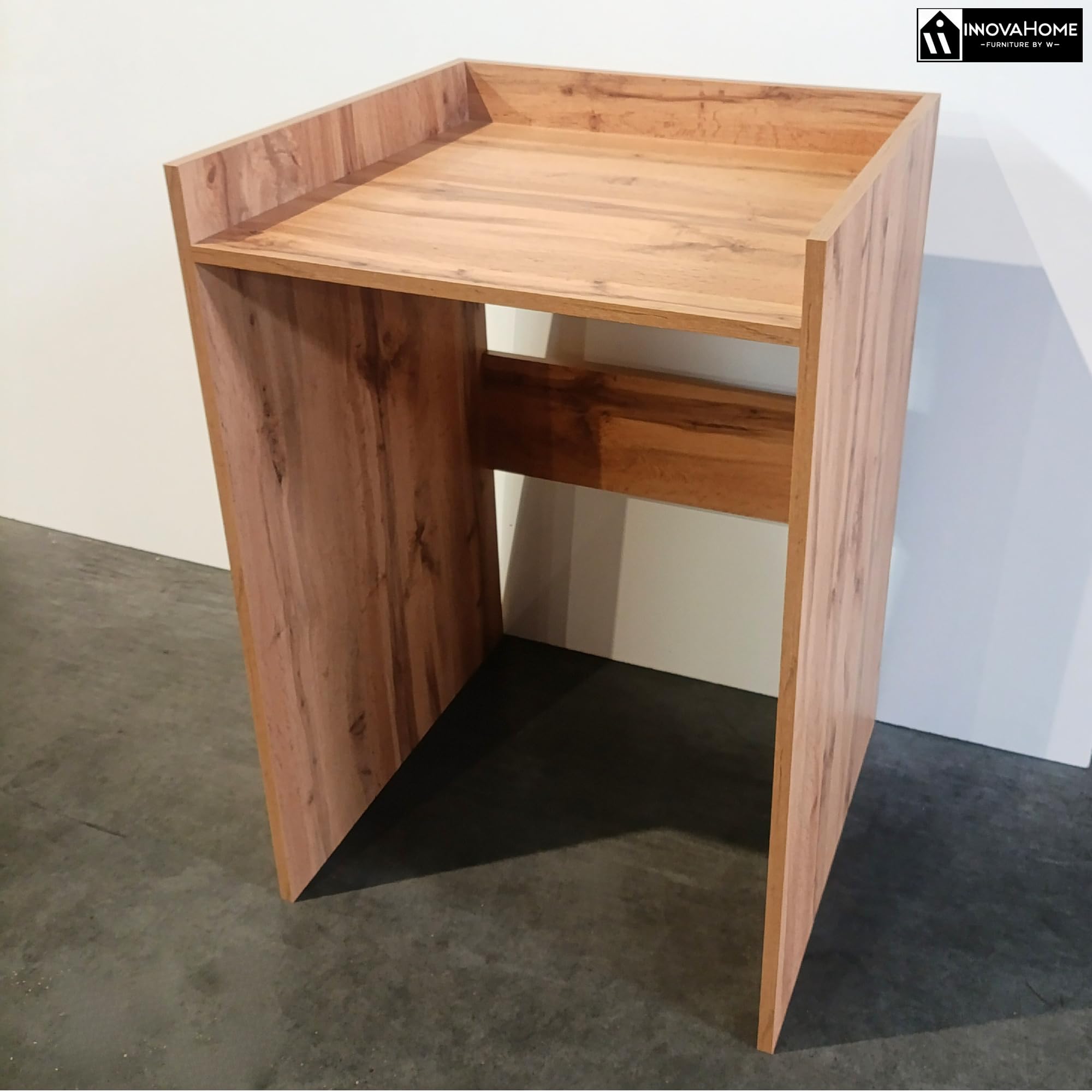 INNOVAHOME Armoire Machine a Laver, Meuble Machine à Laver et Sèche-Linge, Meuble Lave Linge avec Étagère de Rangement, Cache Supérieur sans Perçage - Chêne Wotan 66x97x62cm
