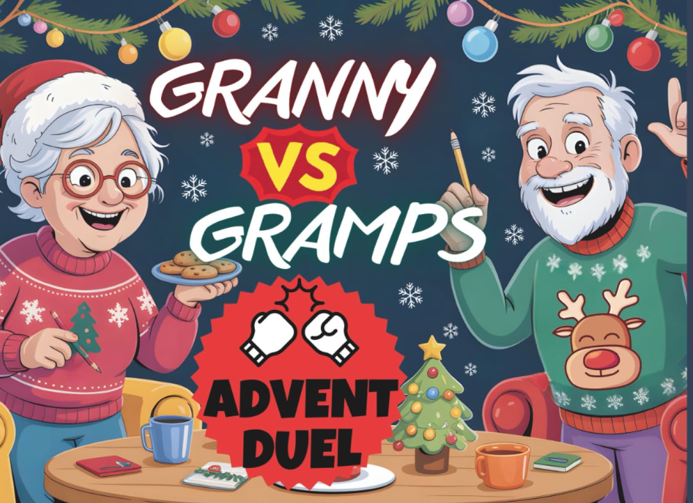 Granny vs Gramps Advent Duel: The Interactive and Funny Advent Calendar for Seniors - 24 Days of Challenges, Puzzles, Brain Games & Laughs | Perfect Gift for Elderly Couple & Grandparents