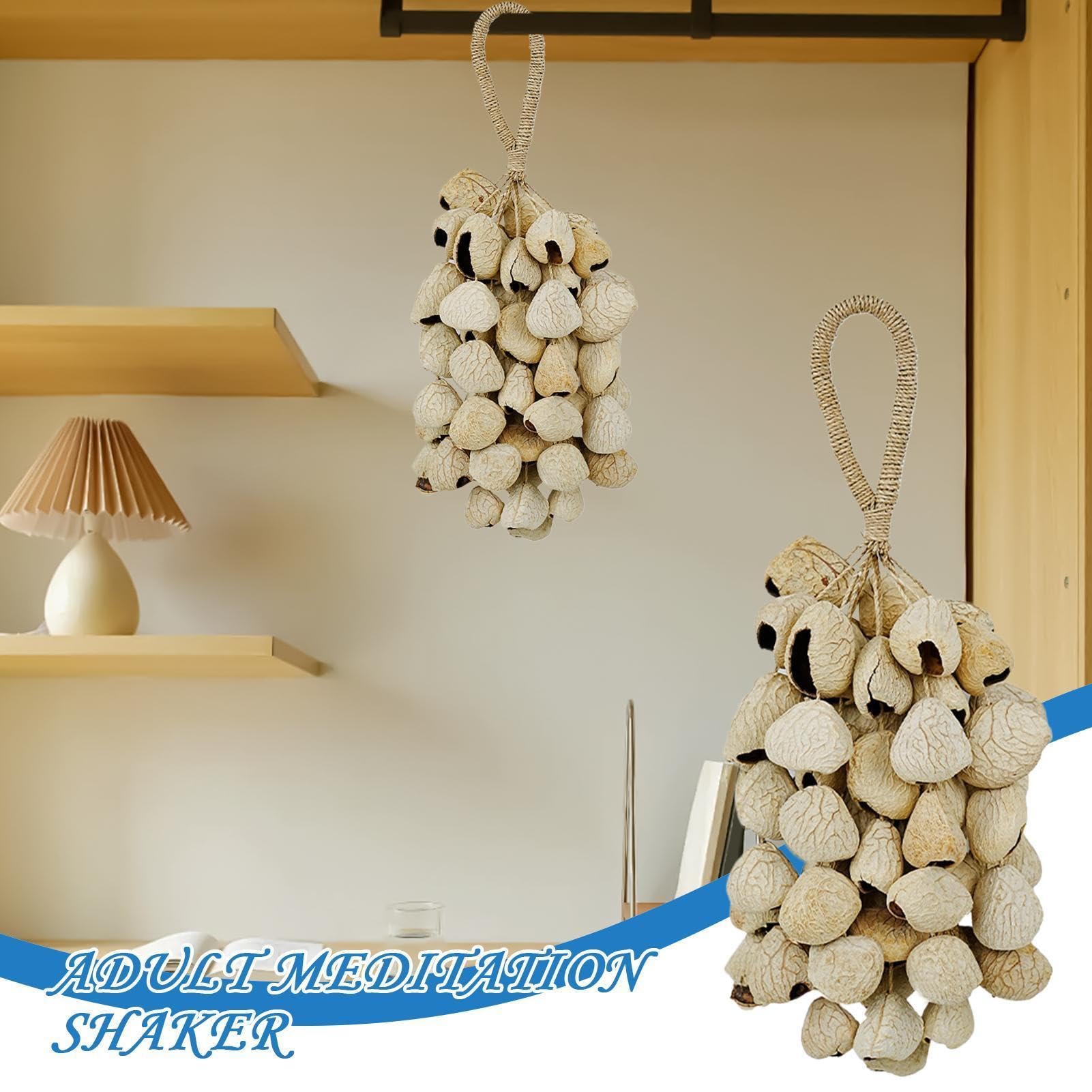 Instrumentos de Meditación Decoración del Hogar Natural e Interactiva para | Instrumentos Manuales Rústicos para Adultos para Relajación en el Hogar de Mujeres, Hombres y