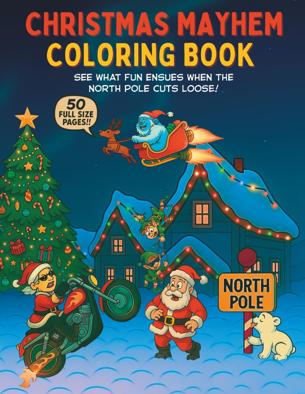 Christmas Mayhem Coloring Book