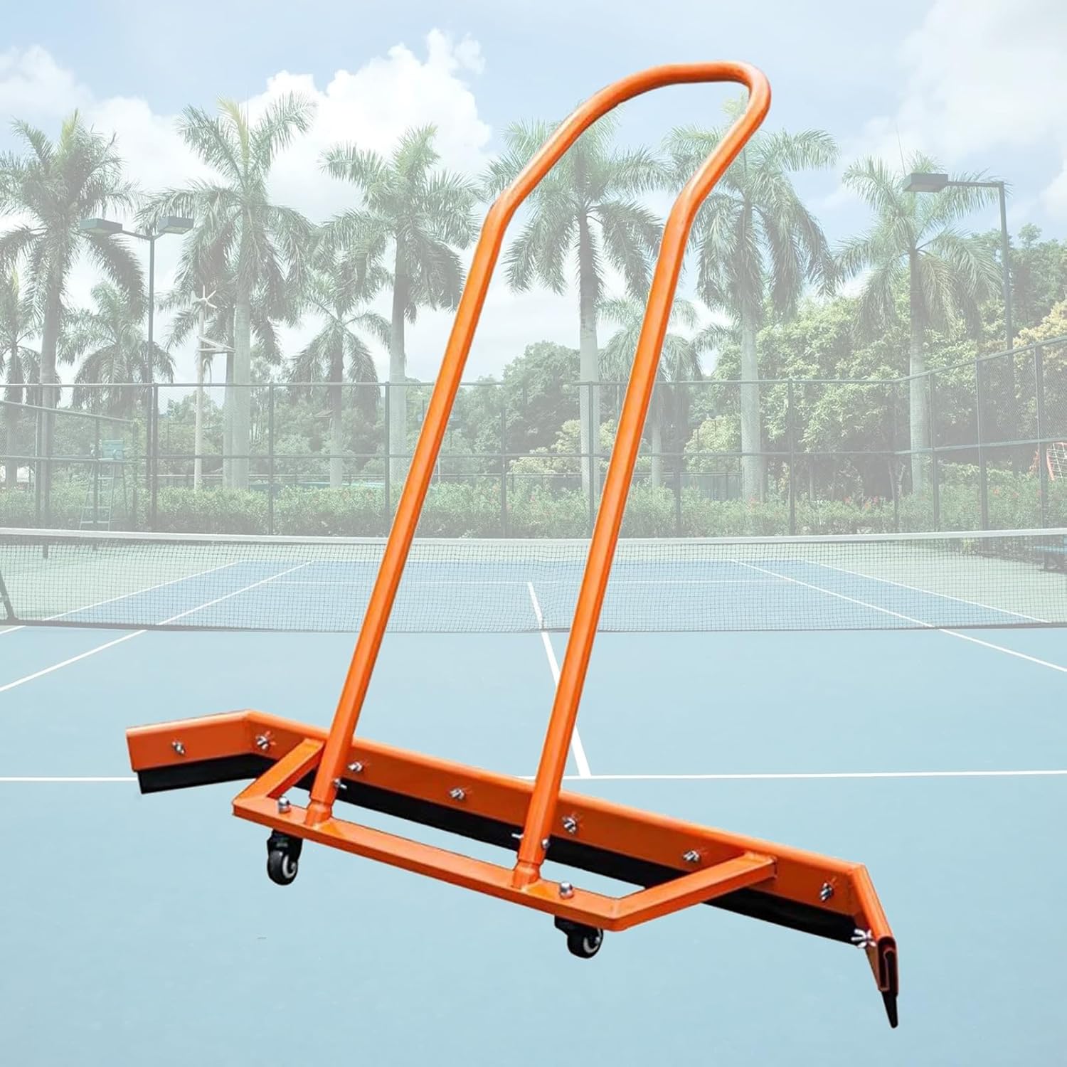 Tennis Court Squeegee - Water Pusher Broom for Sports, Mall, Playground, Basement, Parking Lots - Rust-Resistant & Efficient Floor Cleaning Tool,A