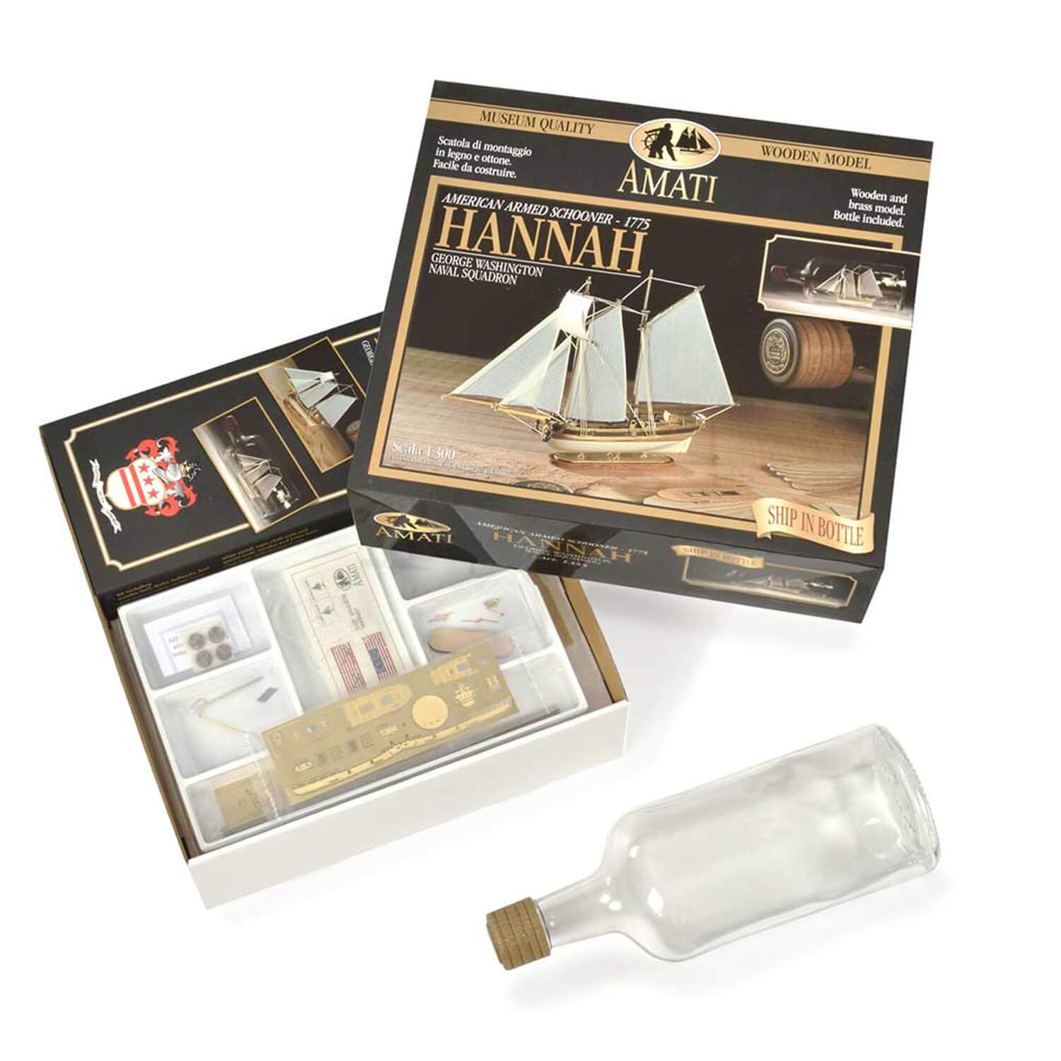 Amati Maquette Bateau en Bois : Kit Hannah