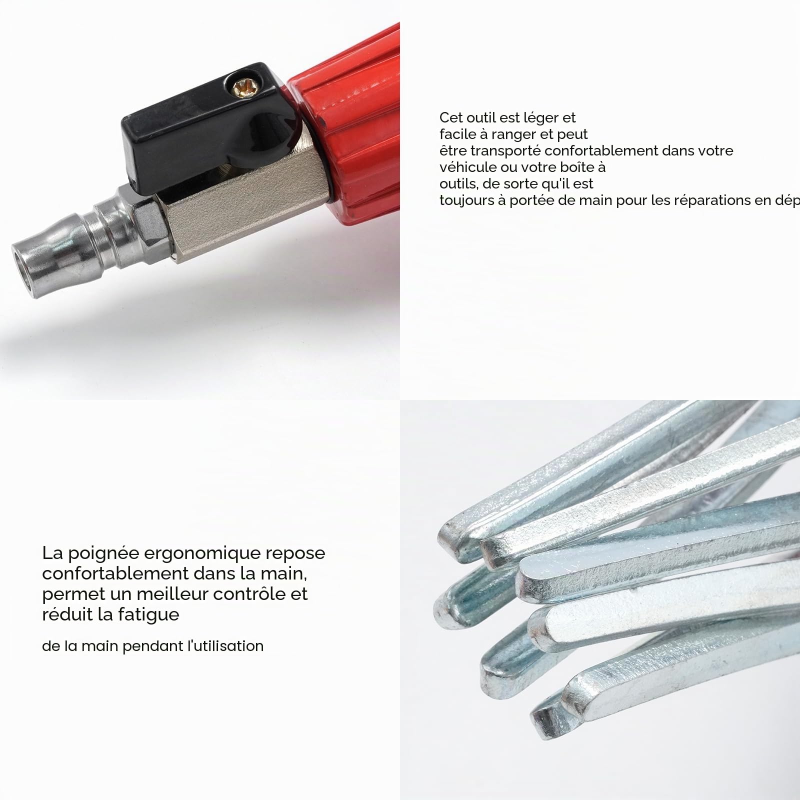 Élargisseur de soufflet d'essieu noir, outil d'emboîtement pour l'installation d'arbre de transmission, pour douilles en caoutchouc de 20 à 100 mm dans les voitures et véhicules utilitaires