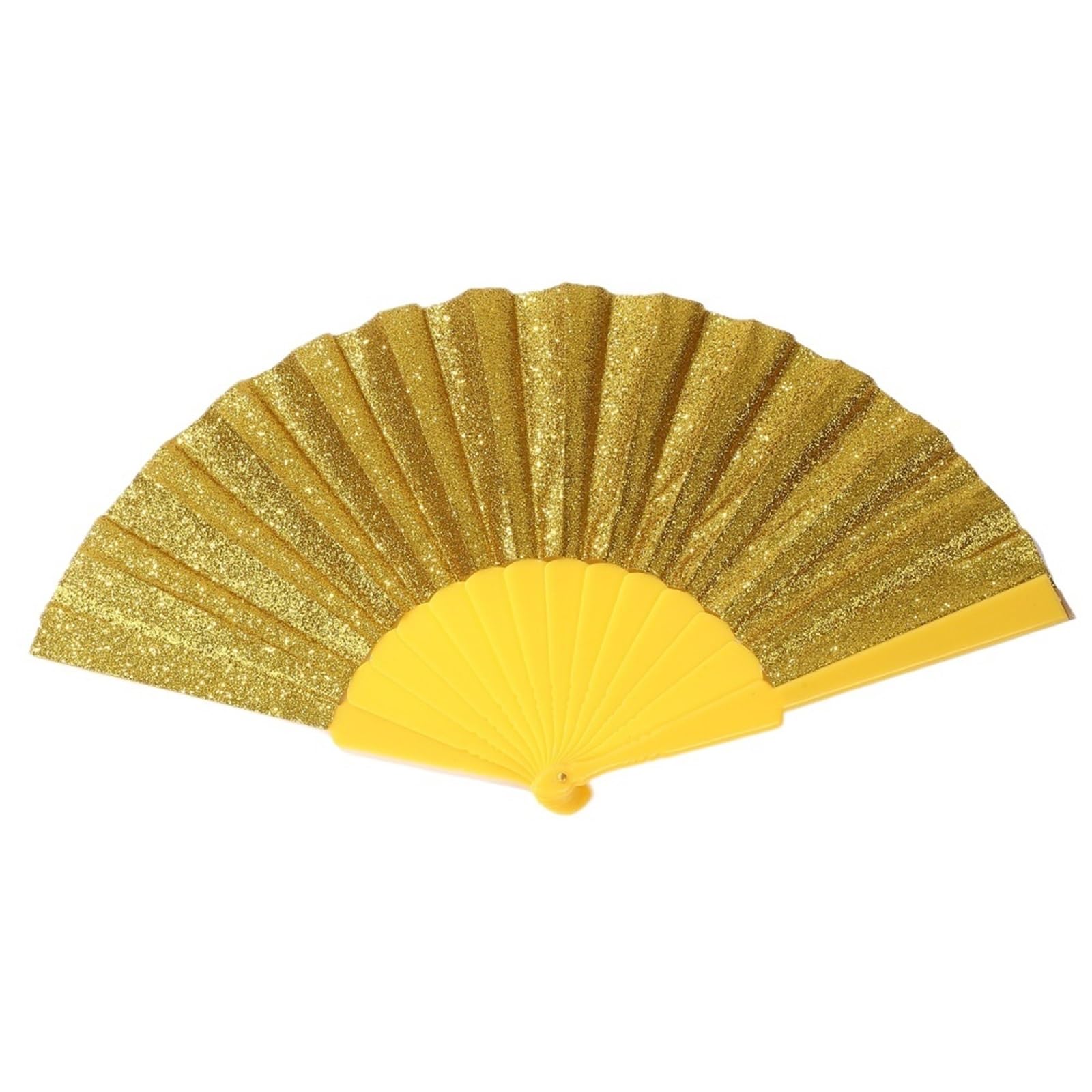 WLIHDB 3Pcs Dance Prop Fan Colorful Folding Clack Plastic Glitter for Summer(Color1)