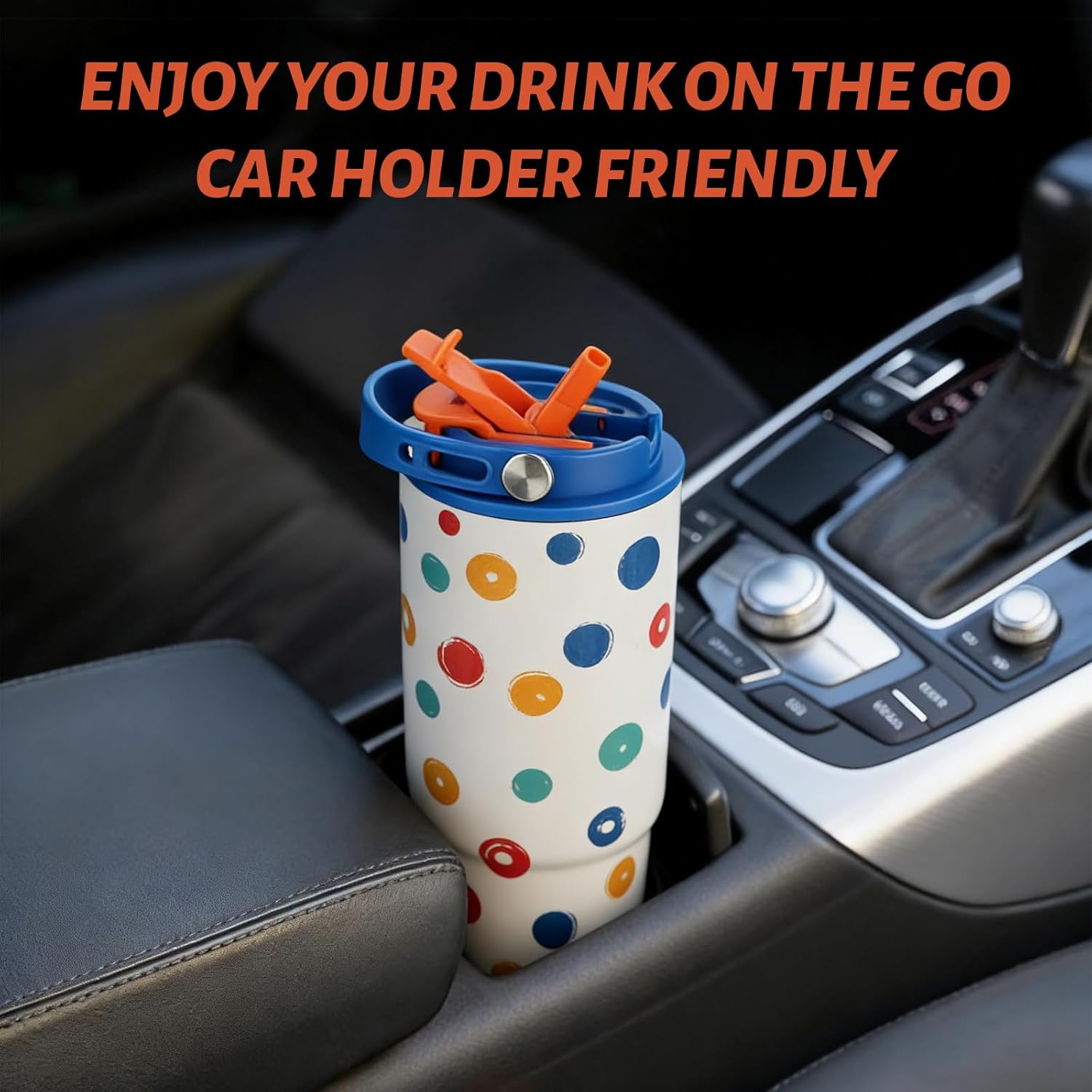 CoolSolo Ceramic Lined Insulated Water Bottle 29oz, Leak Proof Stainless Steel Travel Mug with Straw & Handle, Spill Proof for Iced Coffee, Outdoor, Camping, Sports - Image 7