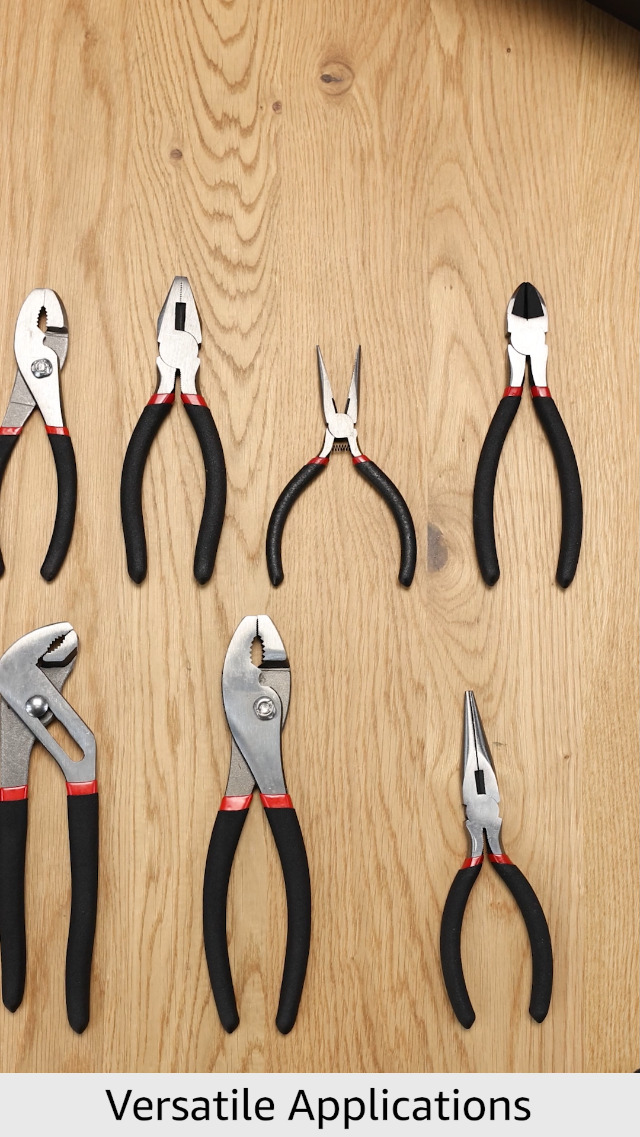FASTPRO 7-piece Utility Pliers Set, Includes Slip Joint