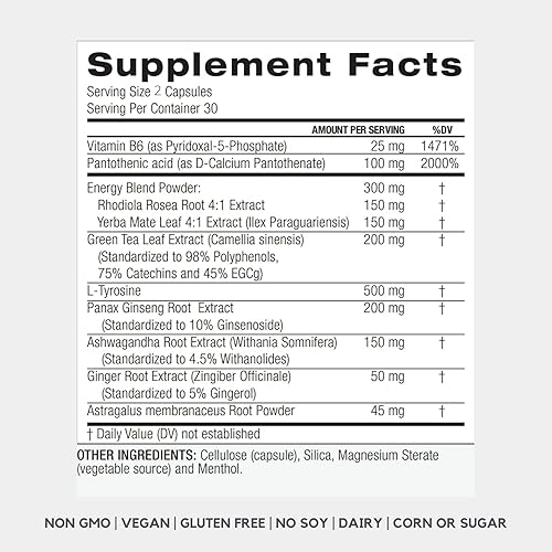 Miniatura 4 de PALO Balance+ Suplemento de apoyo al estado de ánimo con adaptógenos Ayuda a calmar la mente y el cuerpo, suplementos energéticos para aliviar el