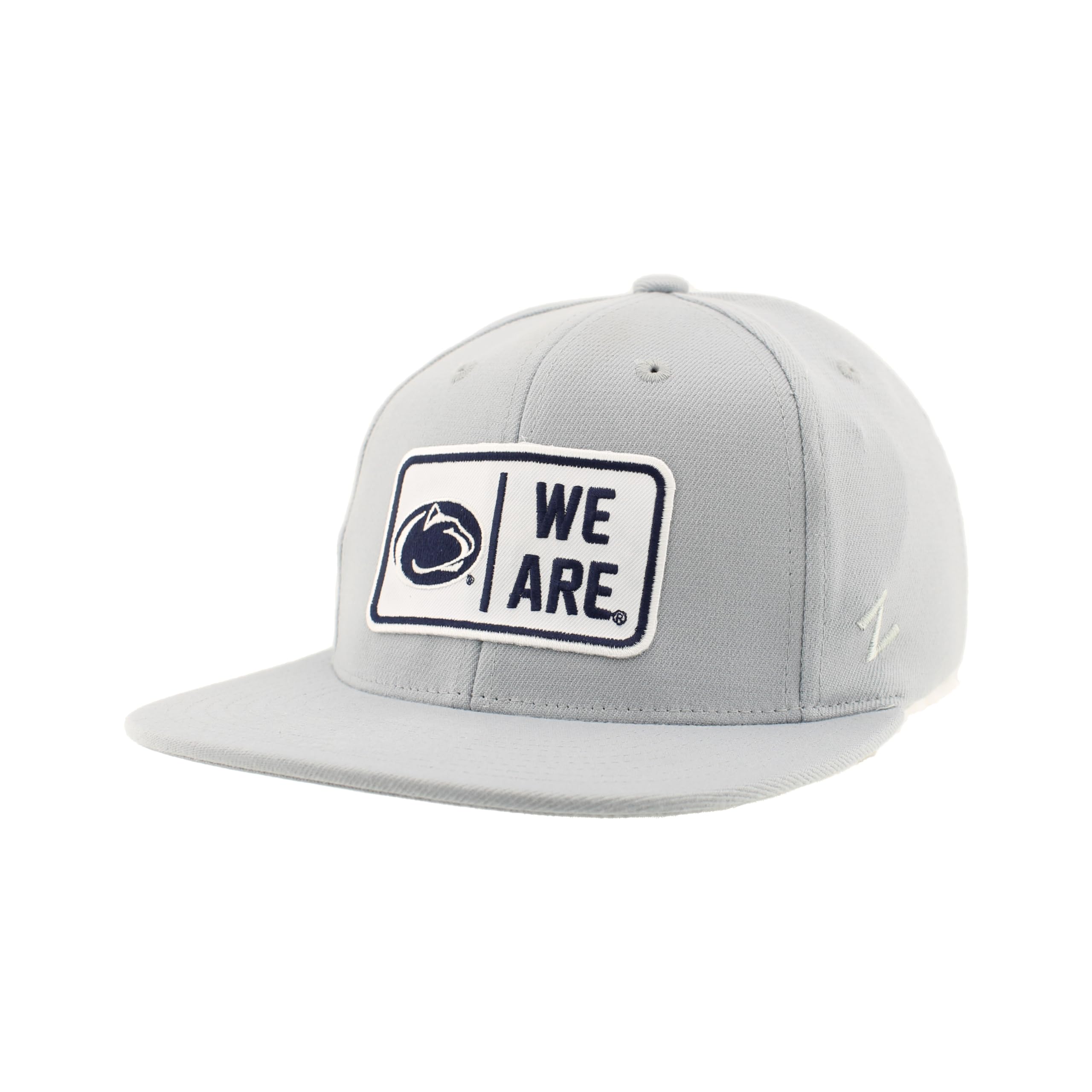 ZHATS Standard NCAA Officially Licensed Fitted Hat M15Z Defer Light Gray, Grey, Large