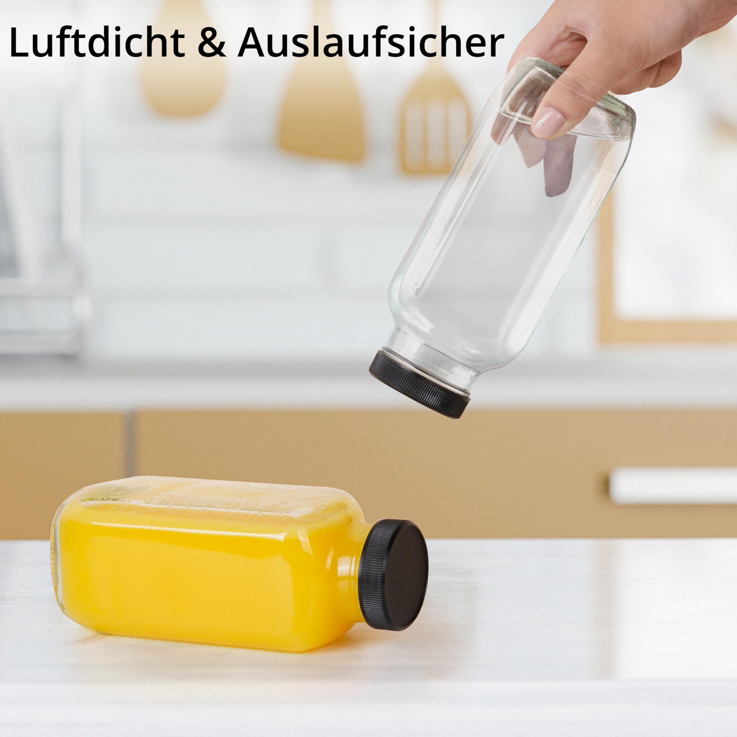 Rionisor Sprühflasche Aus Glas 473 Ml Mit Silikonschutz – Wiederbefüllbar, 3-Stufen-Düse (Nebel/Strahl/Aus), Ideal Für Reiniger, Pflanzen & Mehr