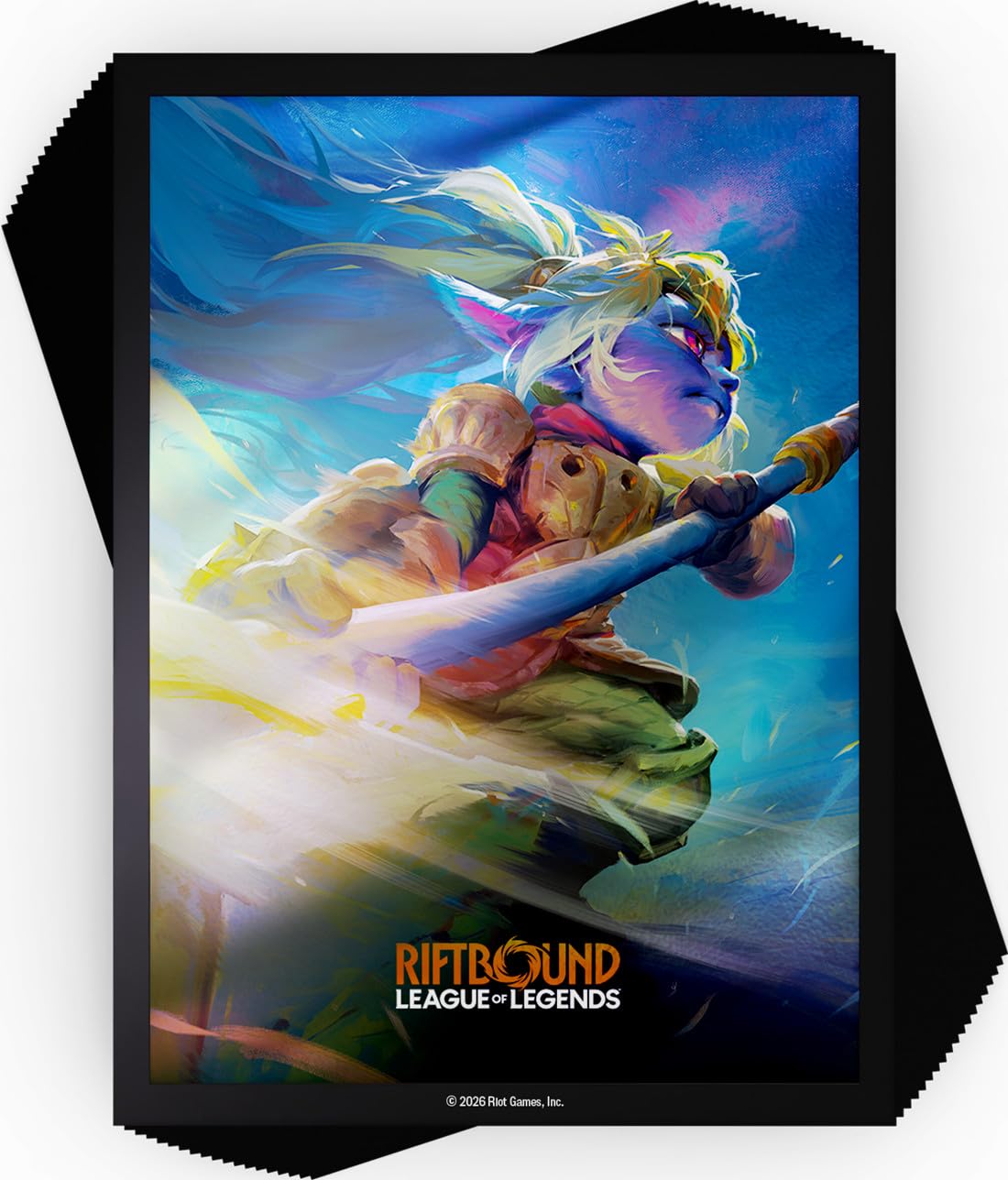 LEAGUE OF LEGENDS: SET 3 UNLEASHED ART SLEEVES: POPPY, KEEPER OF THE HAMMER, 100ct