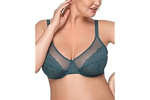 Complete Support Minimizer Bras for D+ Cup Women, Full Coverage Underwire Bras with Uplifting Lace