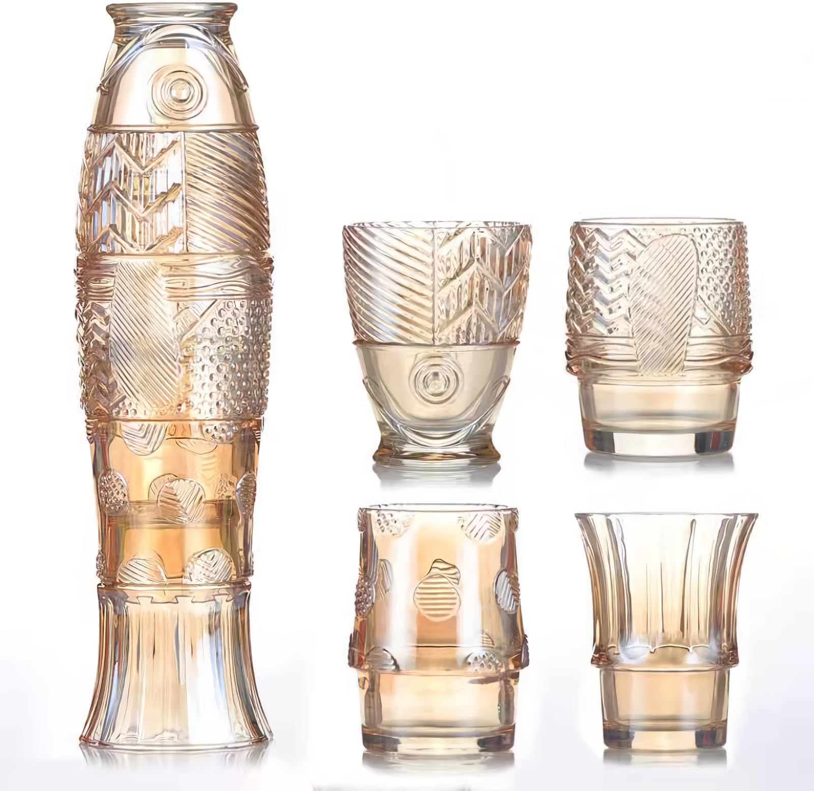 Koi Fish Glass Cups