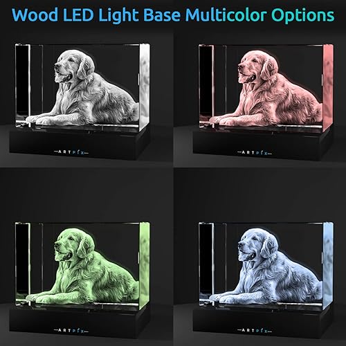 Miniatura 10 de ArtPix 3D Foto de cristal, regalos del día de San Valentín para mujeres, hombres, esposa, marido, mamá, grandes regalos personalizados con tu propia