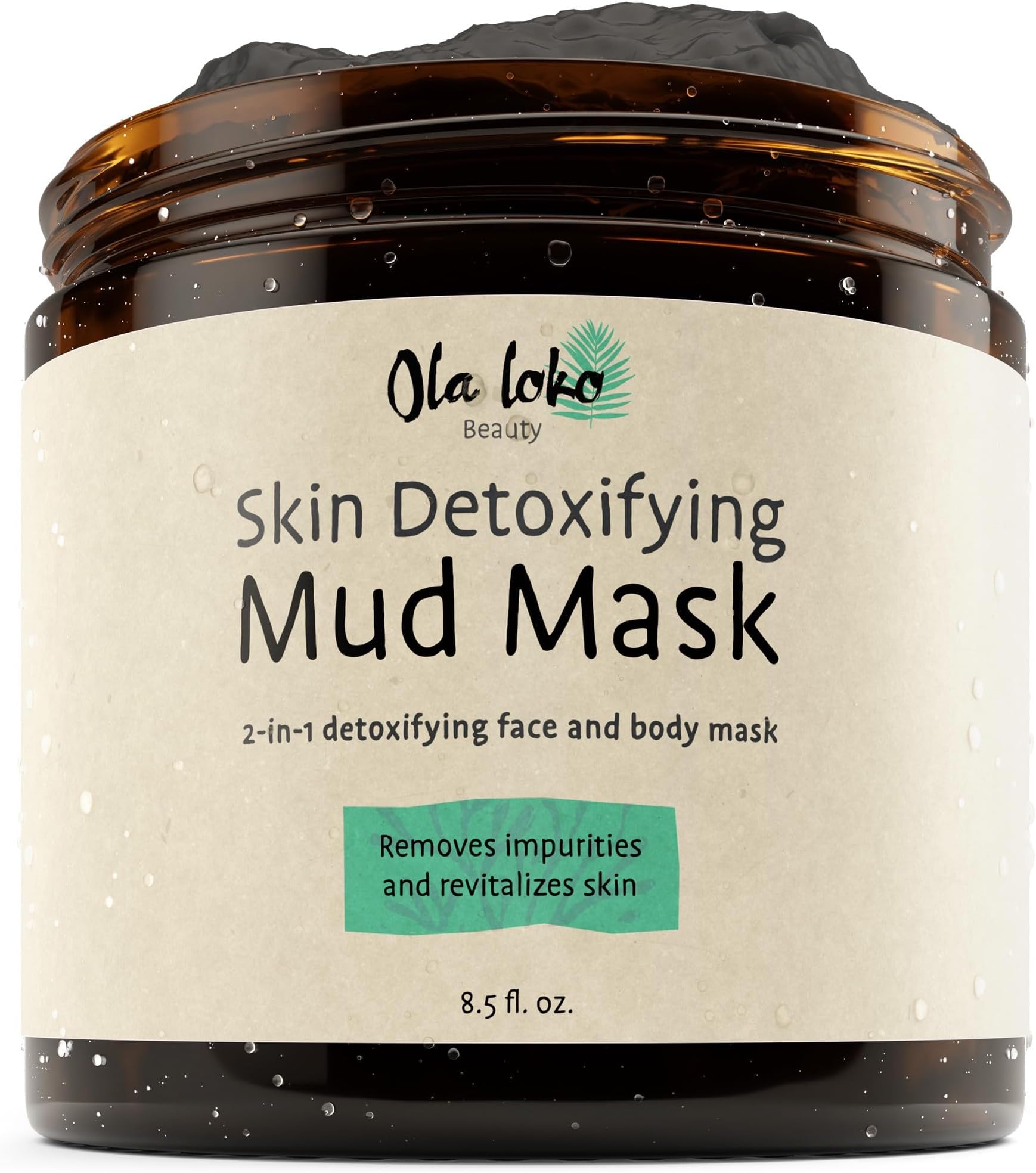 Pure Clay Mud Mask, Clay Mask Pores for Face and Skin, Detox Clay Face Masks Skincare, Exfoliating Facial Treatment, Cleans & Purify Pores For Clear & Glowing Skin, Face Mask for Oily Skin & Normal