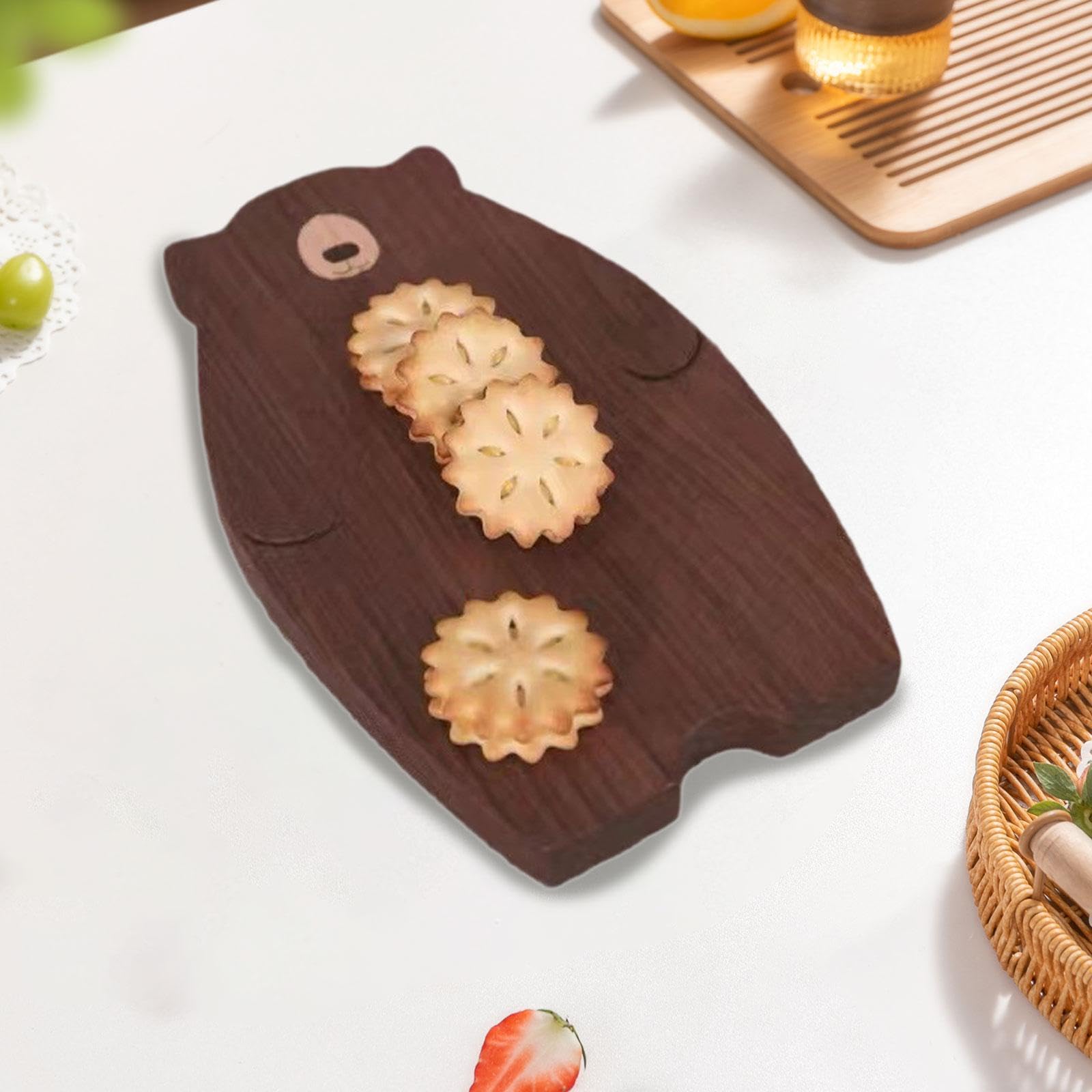 Vassoio Da Portata in Legno a Forma di Orsetto, Carino, Facile Da Pulire E Robusto, Ideale per Matrimoni, Feste di Compleanno, Papà Orso