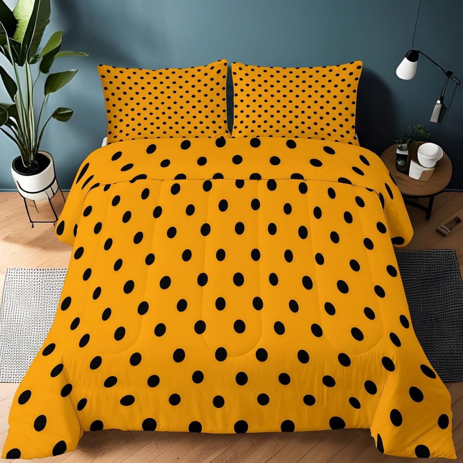 Couette chaude points noirs pour sublimer votre chambre en hiver