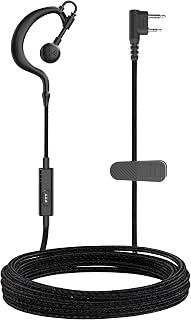 SAMCOM Original Replace Wire Walkie Talkie Earpiece Headset with Mic