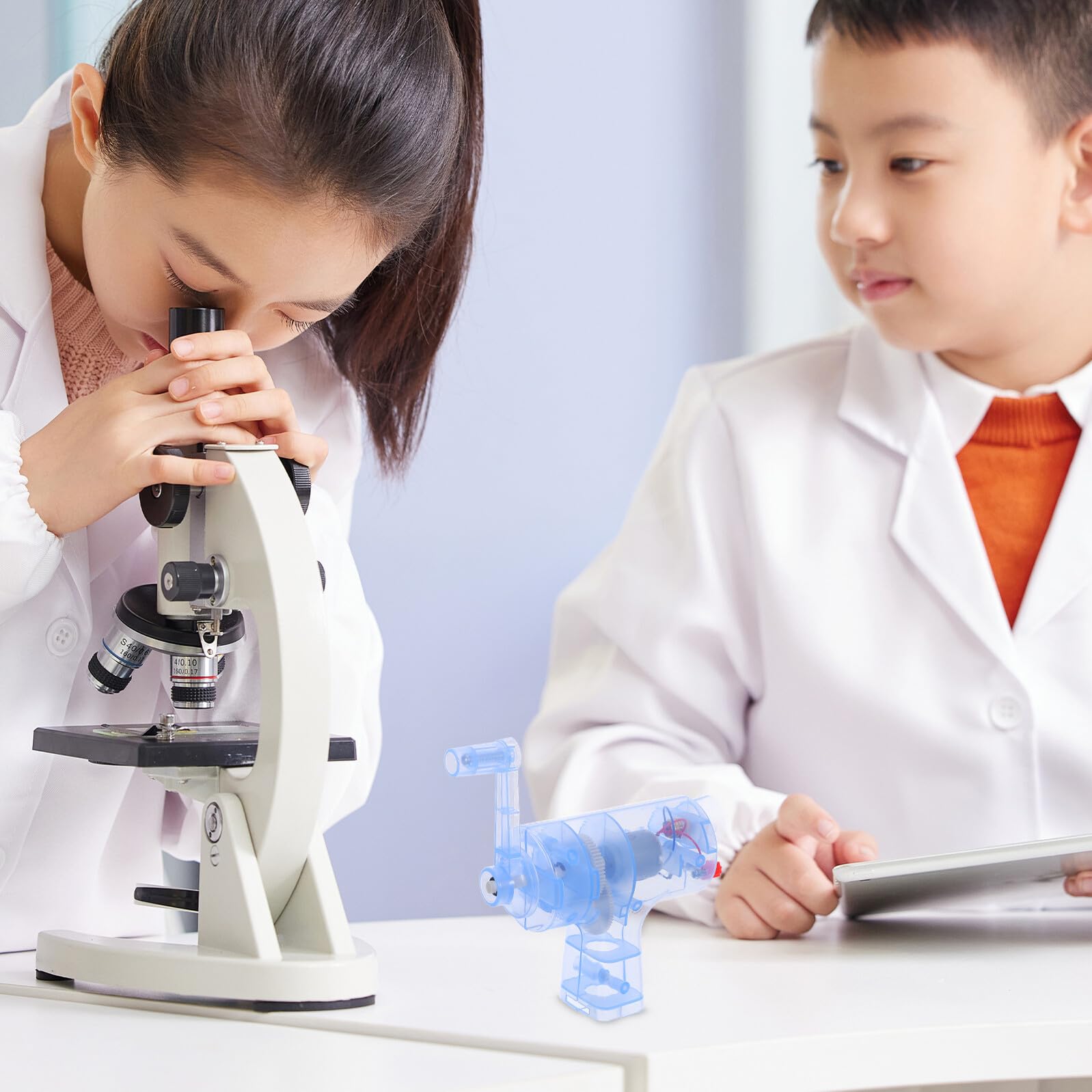 BESPORTBLE 5 Piezas Generador Eléctrico de Manivela para Experimentos Físicos Educativos Kit Stem para Portátil Resistente y Fácil de Usar