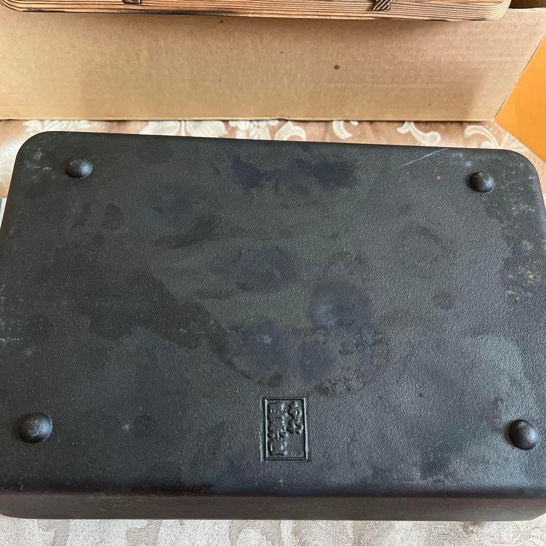 秋冬南部鉄器 盛栄堂 鉄鍋 鉄板 深鍋 おでん鍋 角鍋 すき焼き 蓋付 及